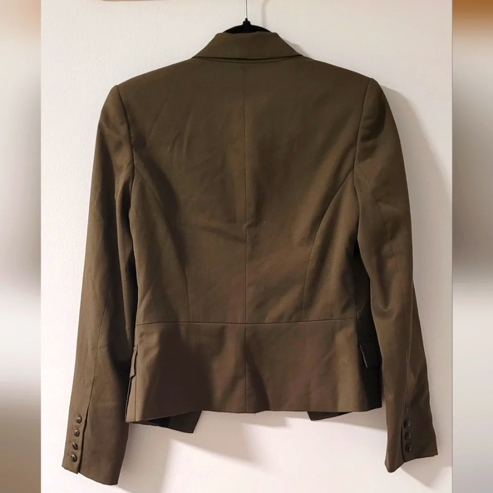 Suzy shier, olive green blazer, size S a - Picture 3 of 4